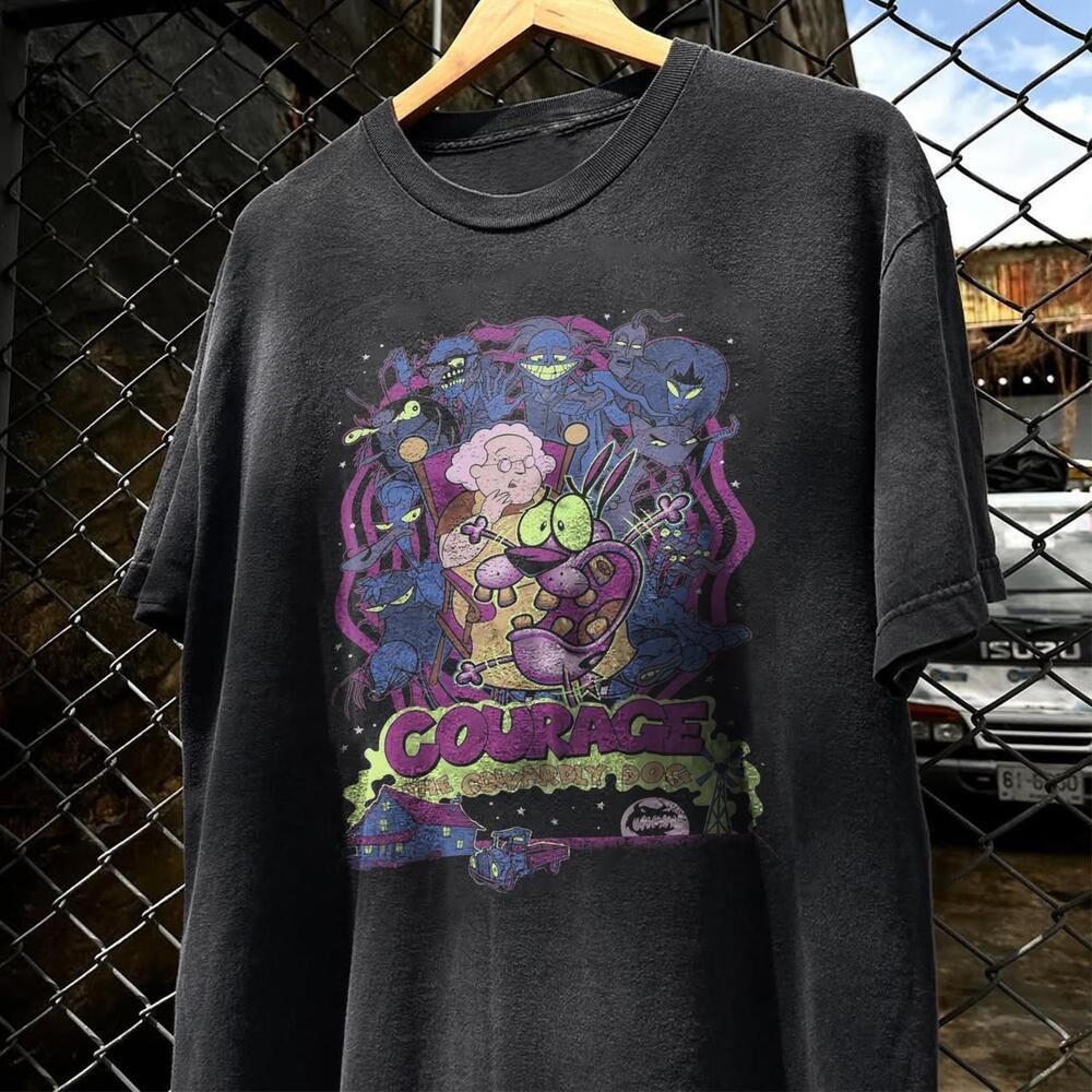 Black Courage The Cowardly Dog Tee
